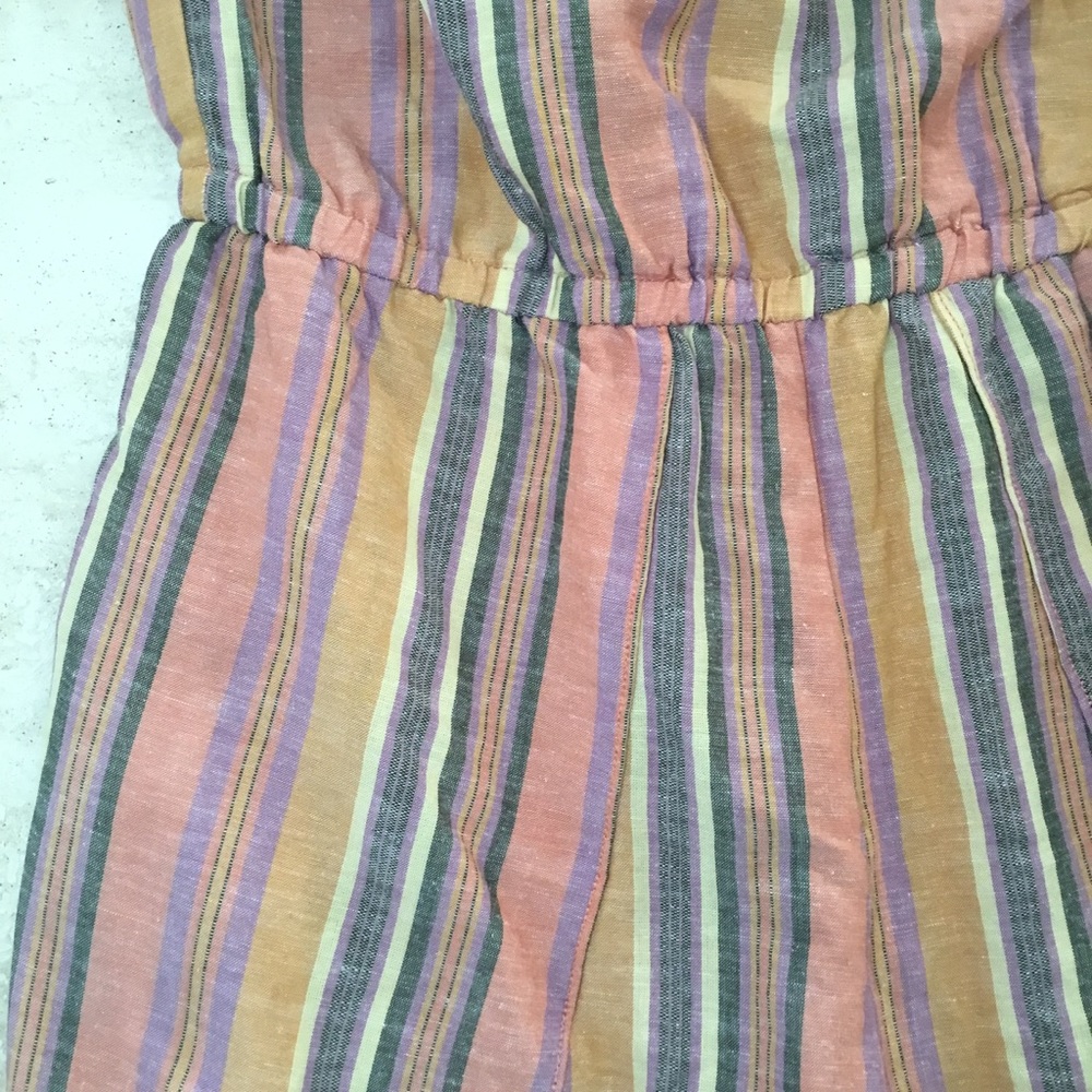 Drew Strapless Split-Leg Linen-Blend Jumpsuit - S… - image 7